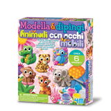 Modella e Dipingi - Animali con Occhi Mobili