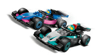 60444 Garage con monoposto Mercedes-AMG e Alpine F1