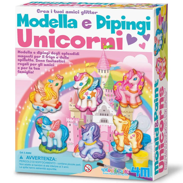 Modella e Dipingi - Unicorni Glitter