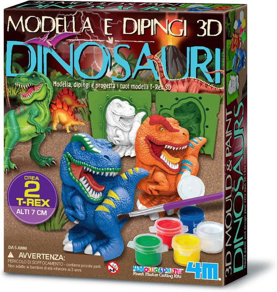 Modella e Dipingi - Dinosauri 3D