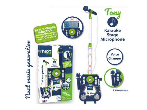 Tony Karaoke Sound Box con 2 microfoni