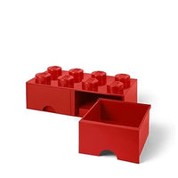 Lego Cassettiera 8 Brick Maxi - Rosso