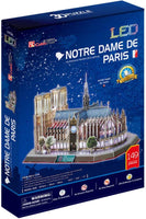 Notre Dame di Parigi con Luci Led - Puzzle 3D