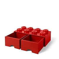 Lego Cassettiera 8 Brick Maxi - Rosso