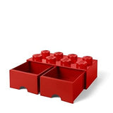 Lego Cassettiera 8 Brick Maxi - Rosso