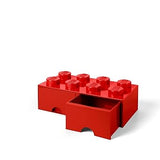 Lego Cassettiera 8 Brick Maxi - Rosso