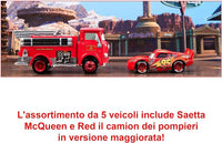 Cars Box trasformabile con 5 veicoli HFN81 include RED