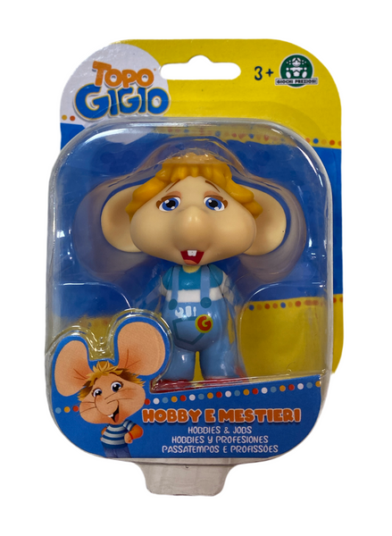 Topo Gigio - Hobby e Mestieri - Personaggio singolo 12 cm - Timido Salopette