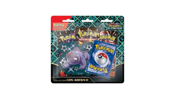 Pokémon - Collezione con Adesivo Maschiff 3 bustine