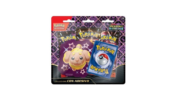 Pokémon - Collezione con Adesivo Fidough 3 bustine