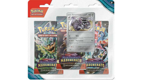 Pokémon - Crepuscolo Mascherato 3-Pack + Revavroom