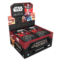 BOX Star Wars Unlimited Il Crepuscolo della Repubblica Booster Pack Display