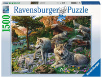 16598 - Puzzle 1500 pezzi - Lupi in primavera