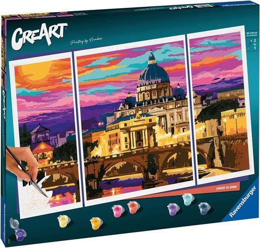 CREART -Trittico - Sunset in Rome