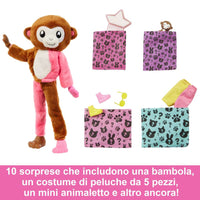 Barbie - Cutie Reveal Amici della Giungla - Scimmia - HKR01