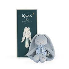 PELUCHE CONIGLIETTO IN VELLUTO BLU 25CM