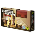 Scacchi & Dama Deluxe pieghevole in Legno